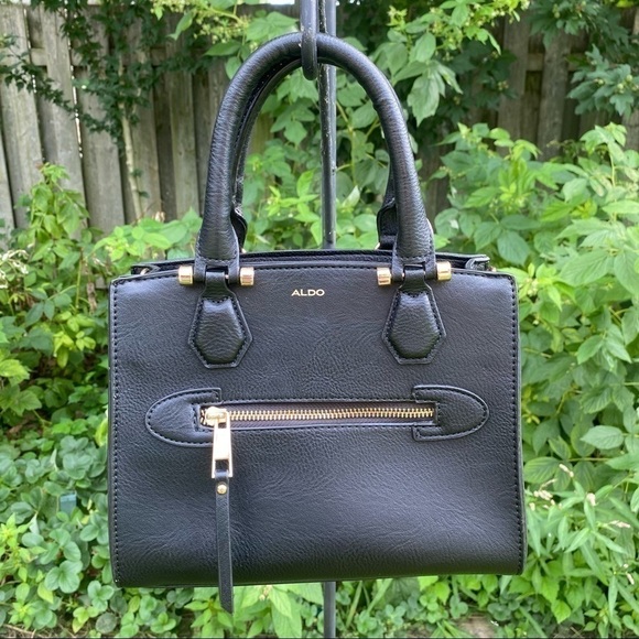 NWOT Aldo Black  Faux Leather Small Handbag - Picture 12 of 12